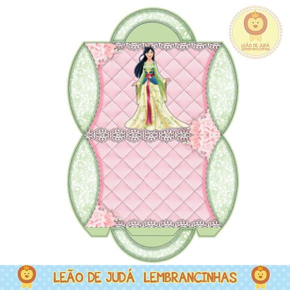 caixinha para festa mulan
