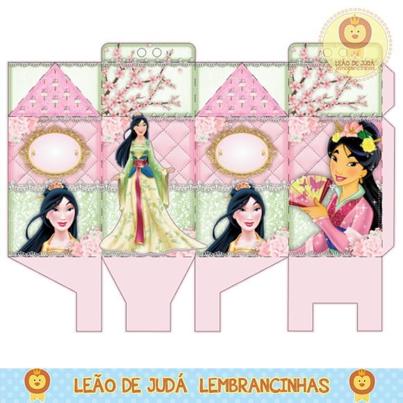 caixinha para festa mulan