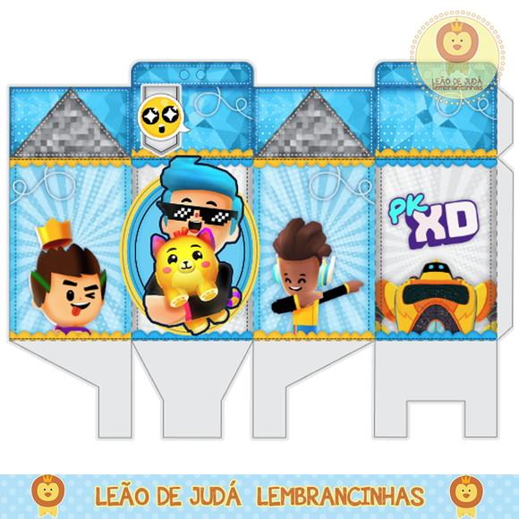 caixinha para festa pk xd