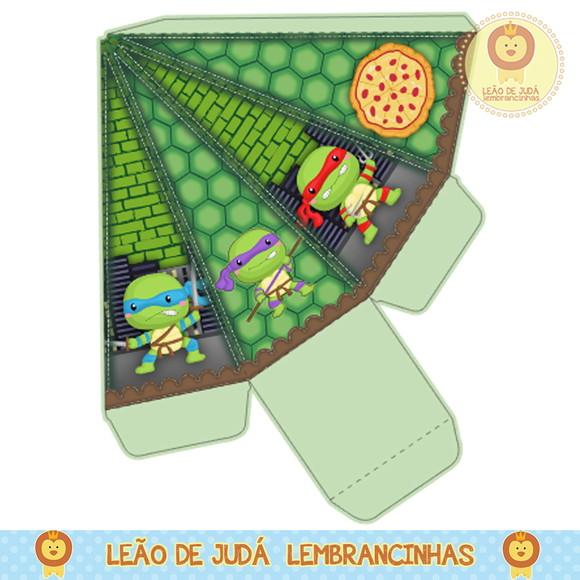 Caixinha Para Festa Tartaruga Ninja