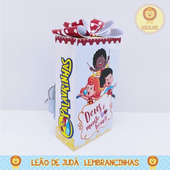 Caixinha para festa tema 3 palavrinhas