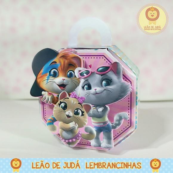 Caixinha para festa tema 44 gatos