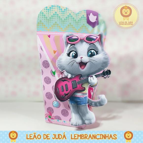 Caixinha para festa tema 44 gatos