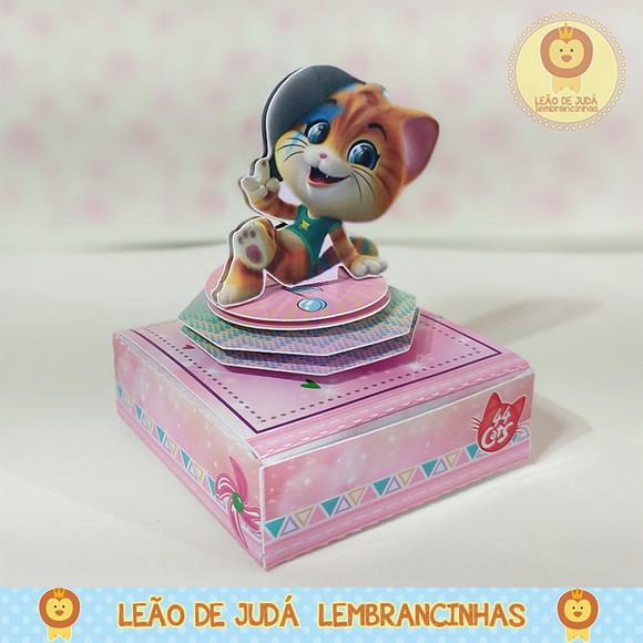 Caixinha para festa tema 44 gatos