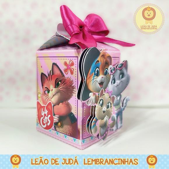 Caixinha para Festa Tema 44 Gatos