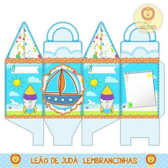 caixinha para festa tema aquarela toquinho