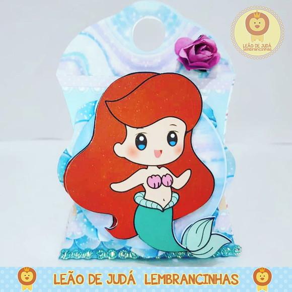 Caixinha para festa tema ariel