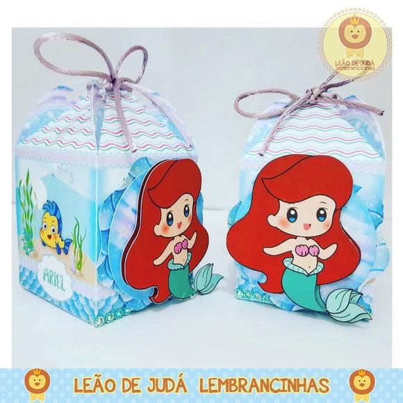 Caixinha para festa tema ariel