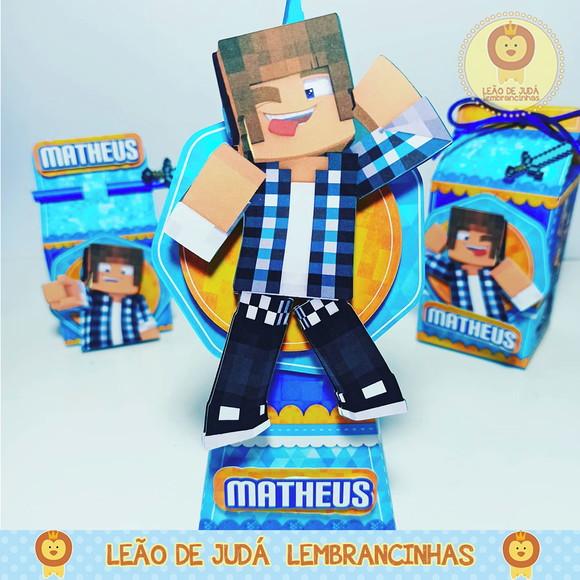 Caixinha para festa tema authentic game