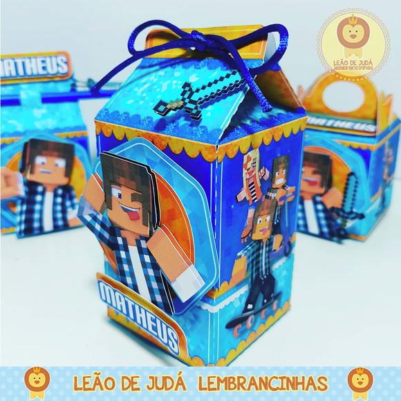 Caixinha para festa tema authentic game