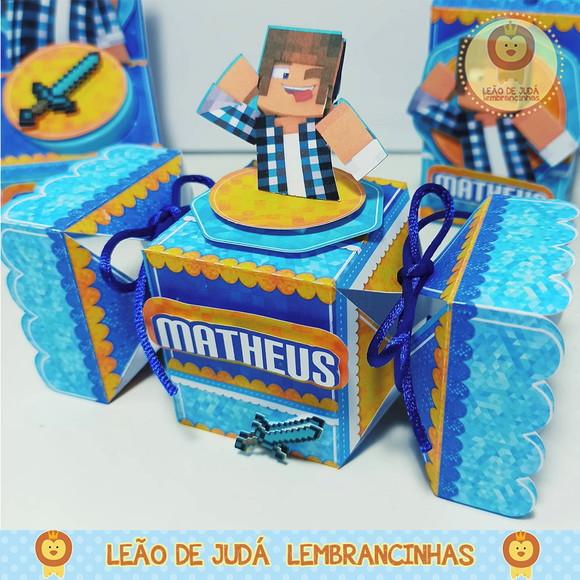 Caixinha para festa tema authentic game