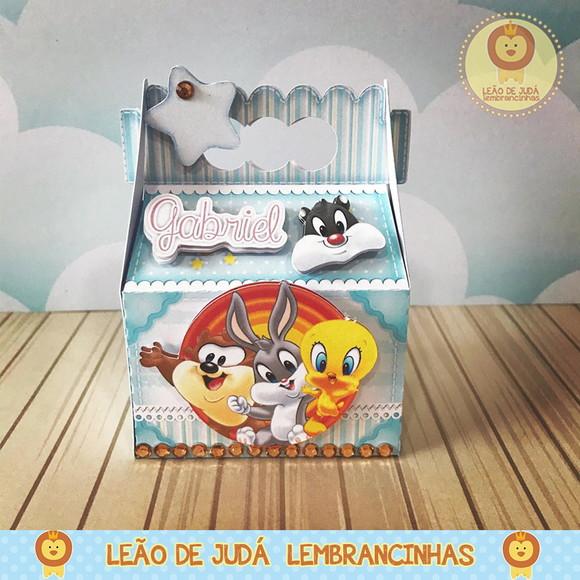 Caixinha para festa tema baby looney tunes