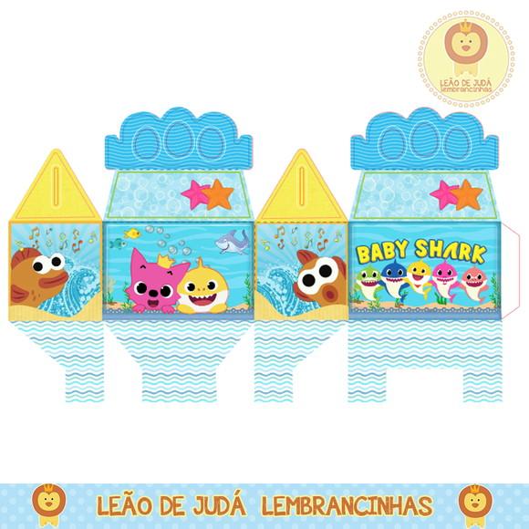 Caixinha para festa tema baby shark