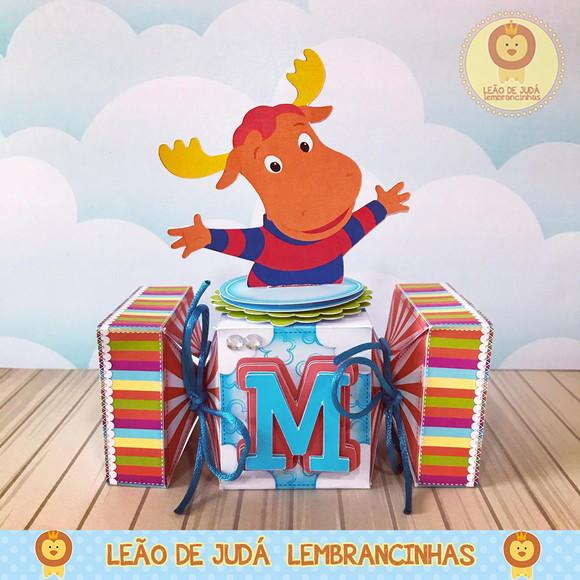 Caixinha para festa tema backyardigans