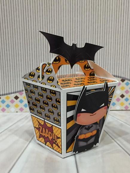 Caixinha para festa tema batman