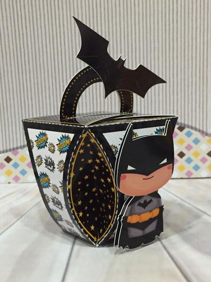 Caixinha para festa tema batman