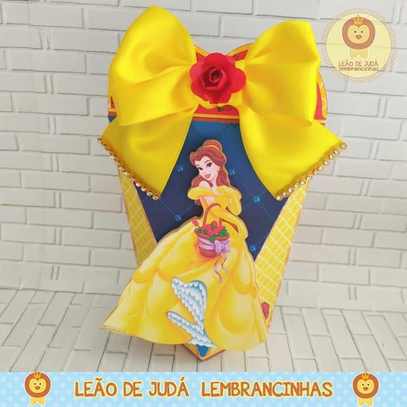 Caixinha para festa tema bela e a fera