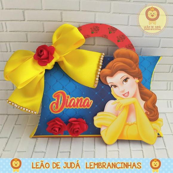 Caixinha para Festa Tema Bela e a Fera