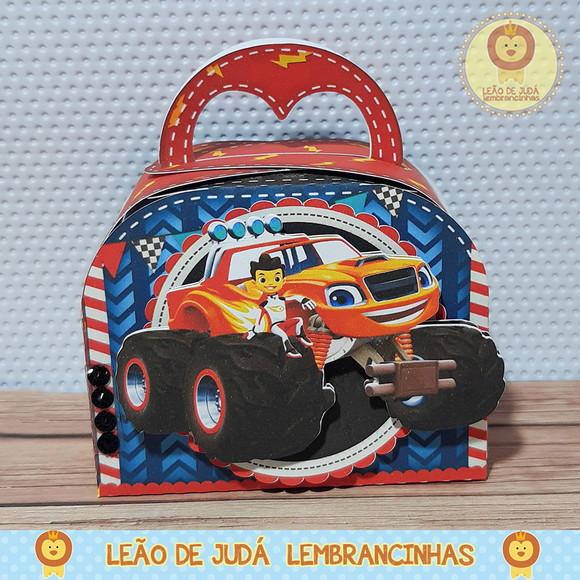 Caixinha para festa tema Blaze And Monster Machines
