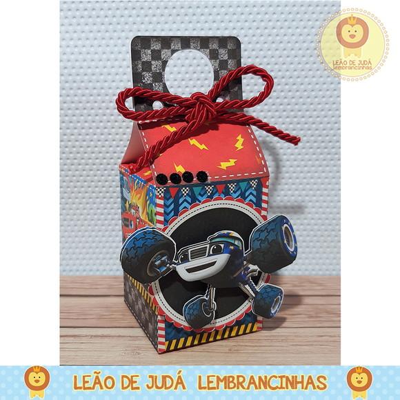 Caixinha para Festa Tema Blaze And Monster Machines