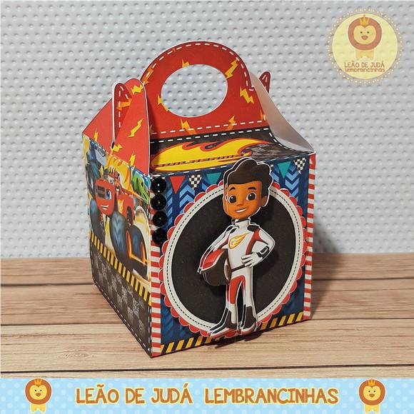 Caixinha para Festa Tema Blaze And Monster Machines