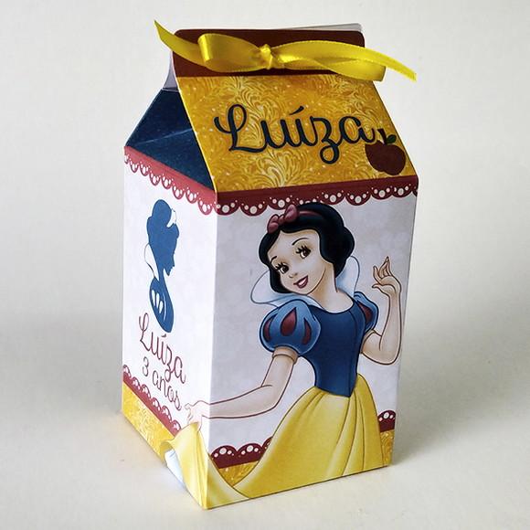 Caixinha para Festa Tema Branca de Neve