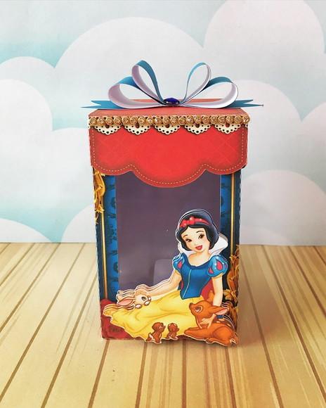 Caixinha Para Festa Tema Branca De Neve