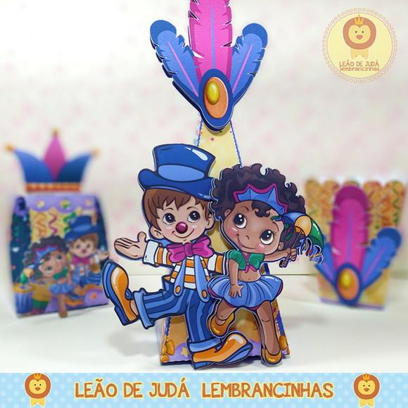 Caixinha para festa tema carnaval