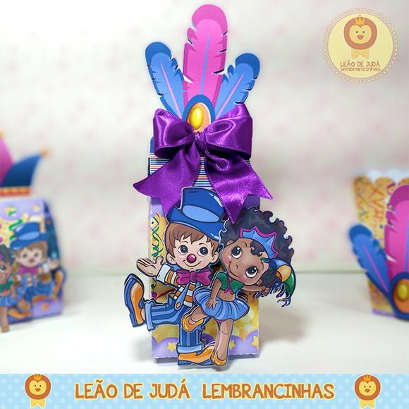 Caixinha para festa tema carnaval