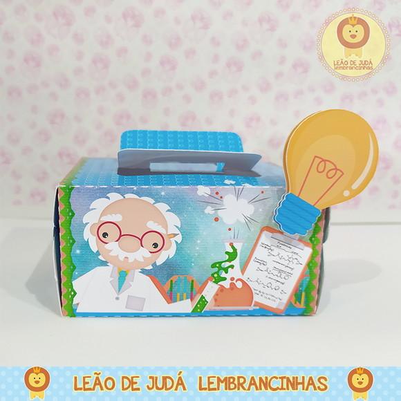 Caixinha para festa tema cientista