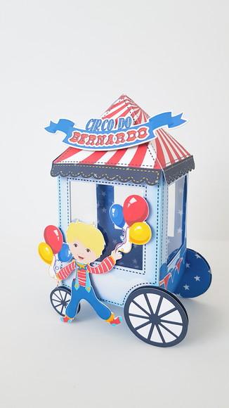 Caixinha para festa tema circo