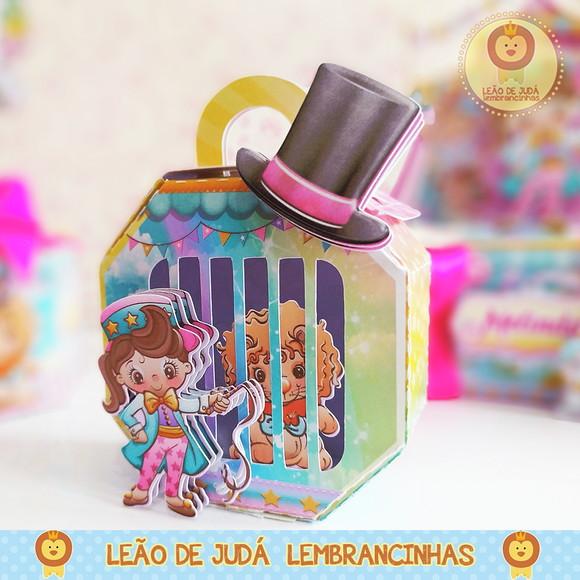 Caixinha para festa tema circo