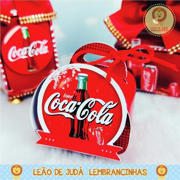 Caixinha para festa tema coca cola