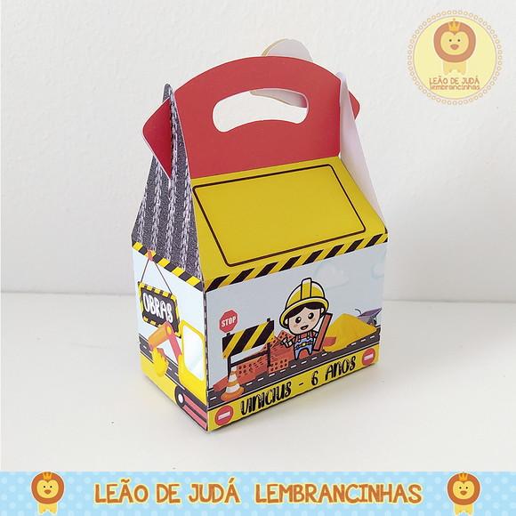 Caixinha para Festa Tema Construção