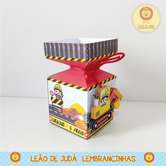 Caixinha para Festa Tema Construção