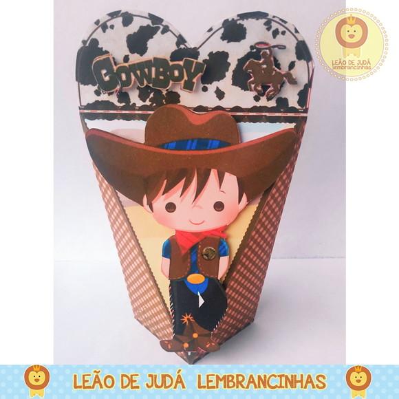Caixinha para festa tema cowboy