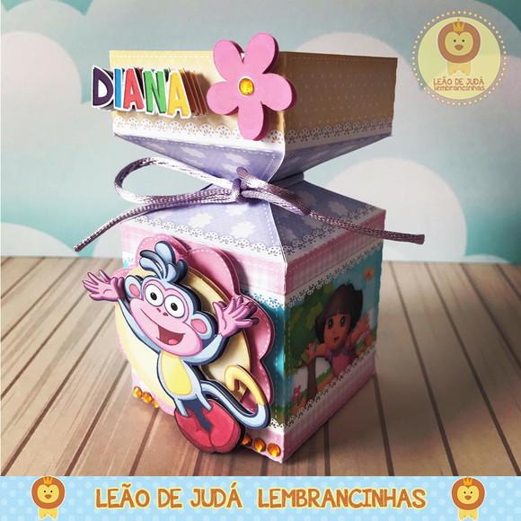 Caixinha para festa tema dora aventureira
