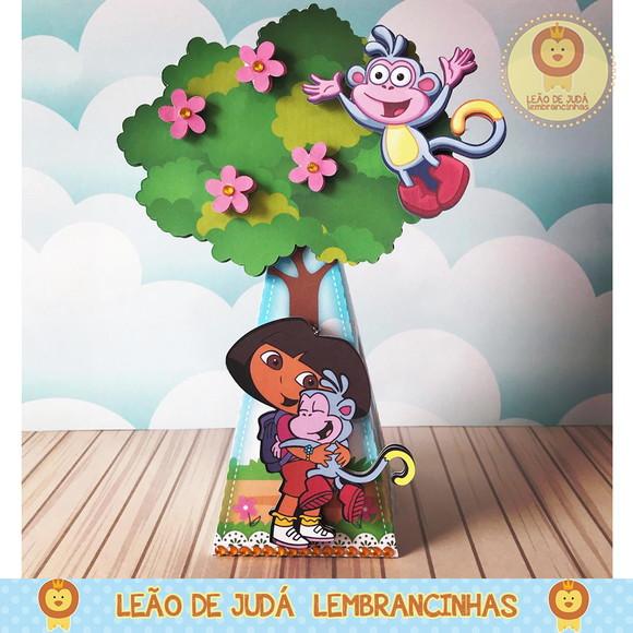 Caixinha para festa tema dora aventureira