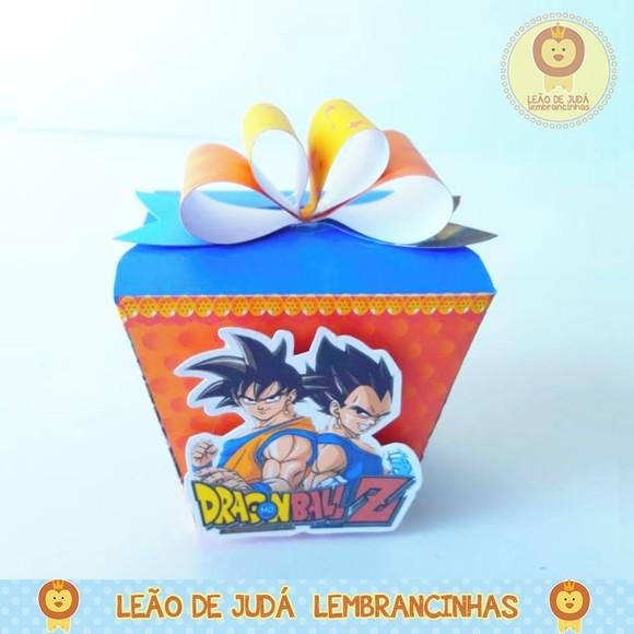 Caixinha para festa tema dragon ball