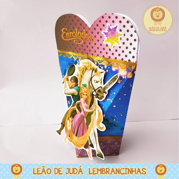 Caixinha para festa tema enrolados