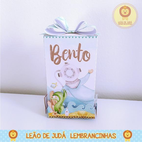 Caixinha para Festa Tema Fundo do Mar Menino