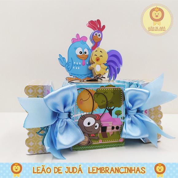 Caixinha para festa tema galinha pintadinha