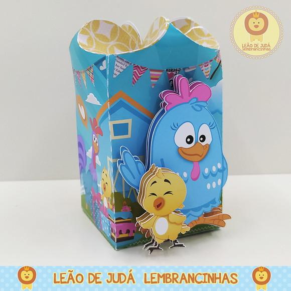 Caixinha para festa tema galinha pintadinha