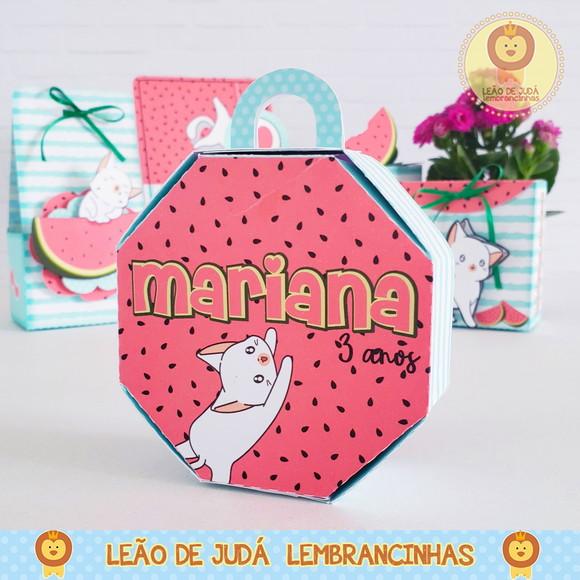 Caixinha para festa tema gatinha