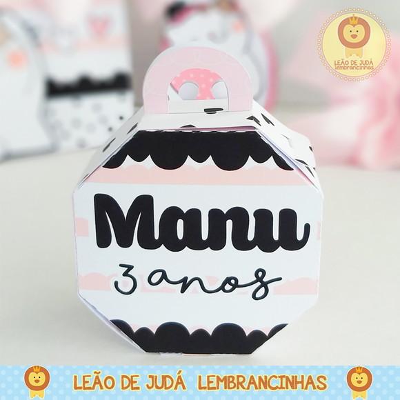 Caixinha para festa tema gatinha