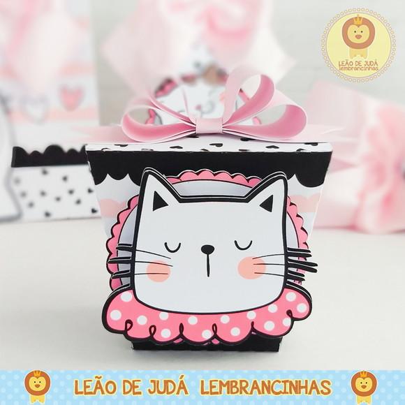Caixinha para Festa Tema Gatinha