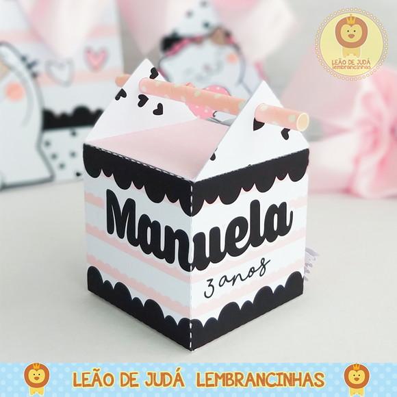 Caixinha para Festa Tema Gatinha