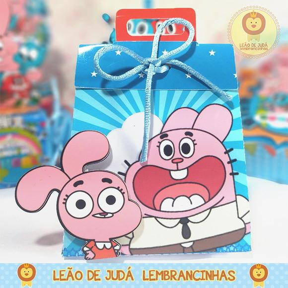 Caixinha para festa tema gumball