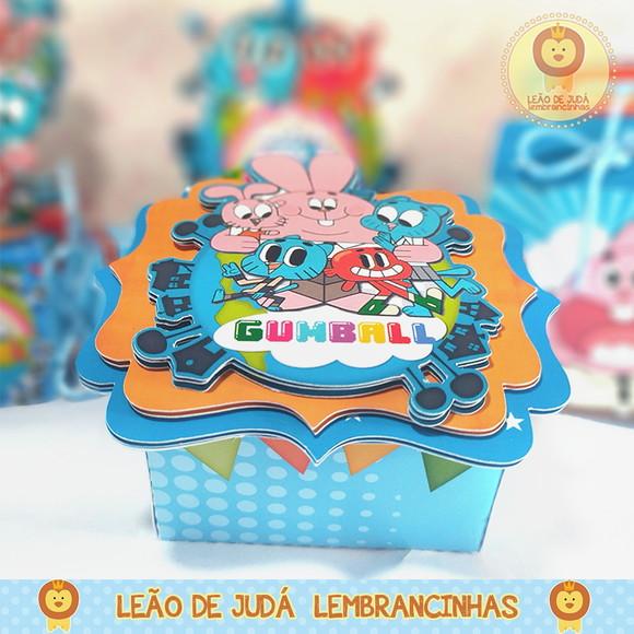 Caixinha para festa tema gumball