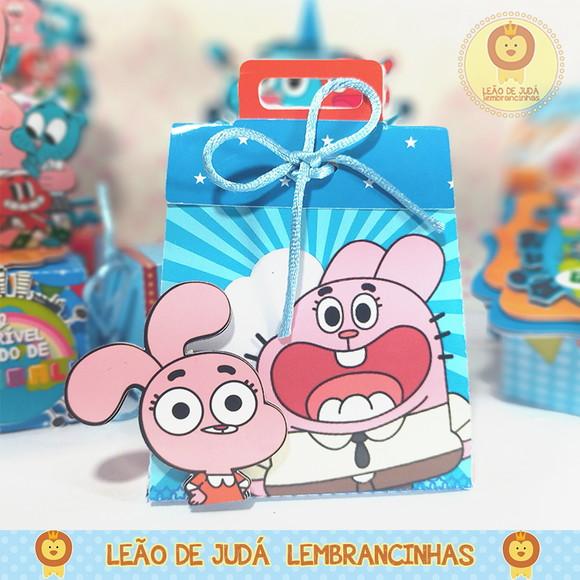 Caixinha para festa tema gumball